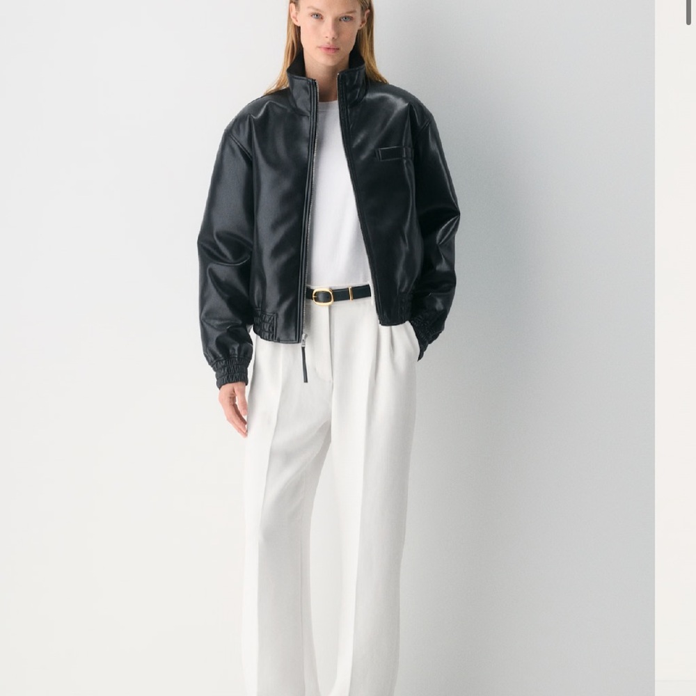 Aritzia Cream Effortless Pant